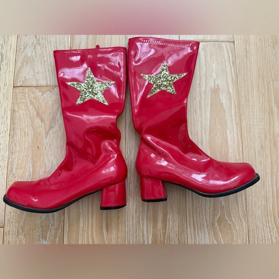 Disfraz Mujer Maravilla Niñas Talla M 7-8 Marvel con Botas Talla 2-3 Halloween Foto 2 de 4