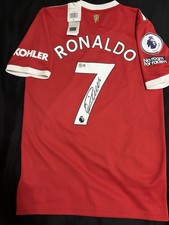 Cristiano Ronaldo Signed Beckett H31447 Manchester United Auto Jersey BAS