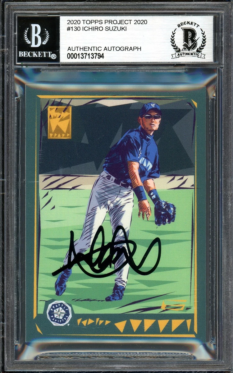 Topps Ichiro Suzuki Autographed Baseball Sports Trading Cards