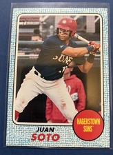2017 Topps Heritage Minors Juan Soto Blue Parallel 15/99