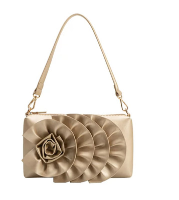 Melie Bianco Florence Shoulder Bag Gold Gold