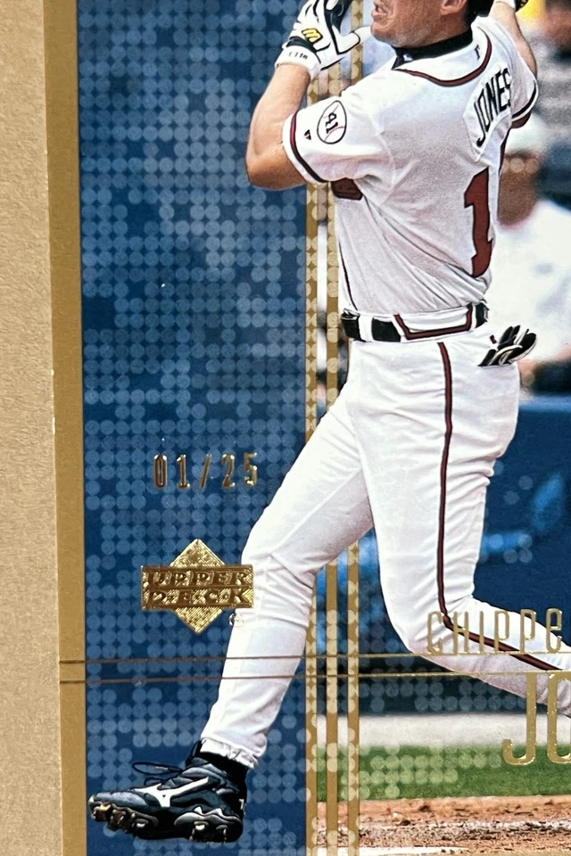 2002 Upper Deck Ballpark Idols - Chipper Jones #100 Gold /25 Atlanta Braves - Image 2 of 4