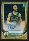 Derrick WHITE 2025-26 Bowman Chrome Gold Shimmer Refractor AUTO #'d 7/50 Celtics