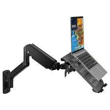 WALI Laptop Wall Mount, Full Motion Adjustable Laptop Arm Fits 10 to 17inch N...
