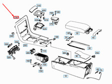 MB SLK R172 Lampenhalterabdeckung f&uuml;r Mittelkonsole LHD A1728250382 NEUES ECHTES