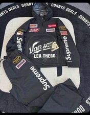 Supreme x Vanson Goretex Jacket and Pant Set Black Medium