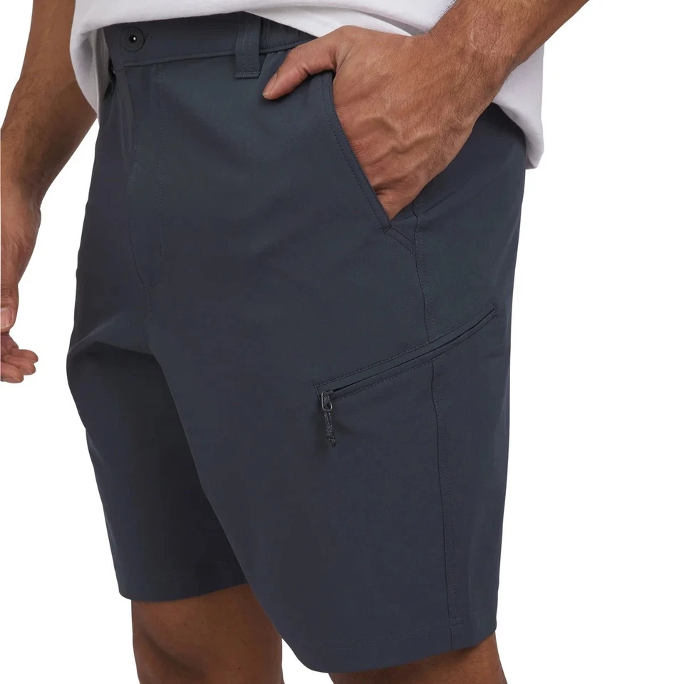 Pantalón corto tecnológico vintage resistente a la intemperie para hombre, 38, entrepierna 9, azul Foto 4 de 4