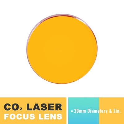 20mm Replacement Focus Lens for 50W 60W 70W 80W Laser Engravers PVD ZnSe 2'' FL