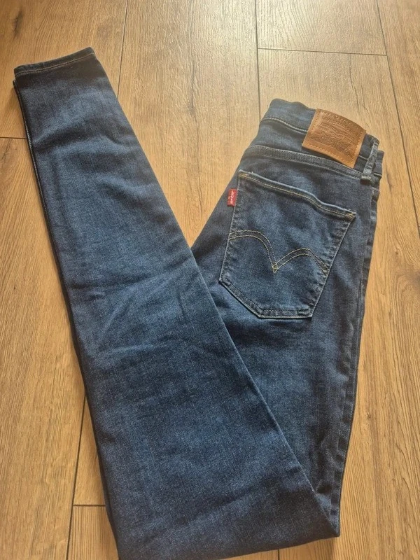 Levi’s Mile High Super Skinny Jeans W27 L34 Blue High Rise Denim