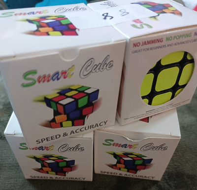 Lot of 4 Smart Cube 3x3 Speed Cubes Magic Puzzle Brain Teaser New In Box