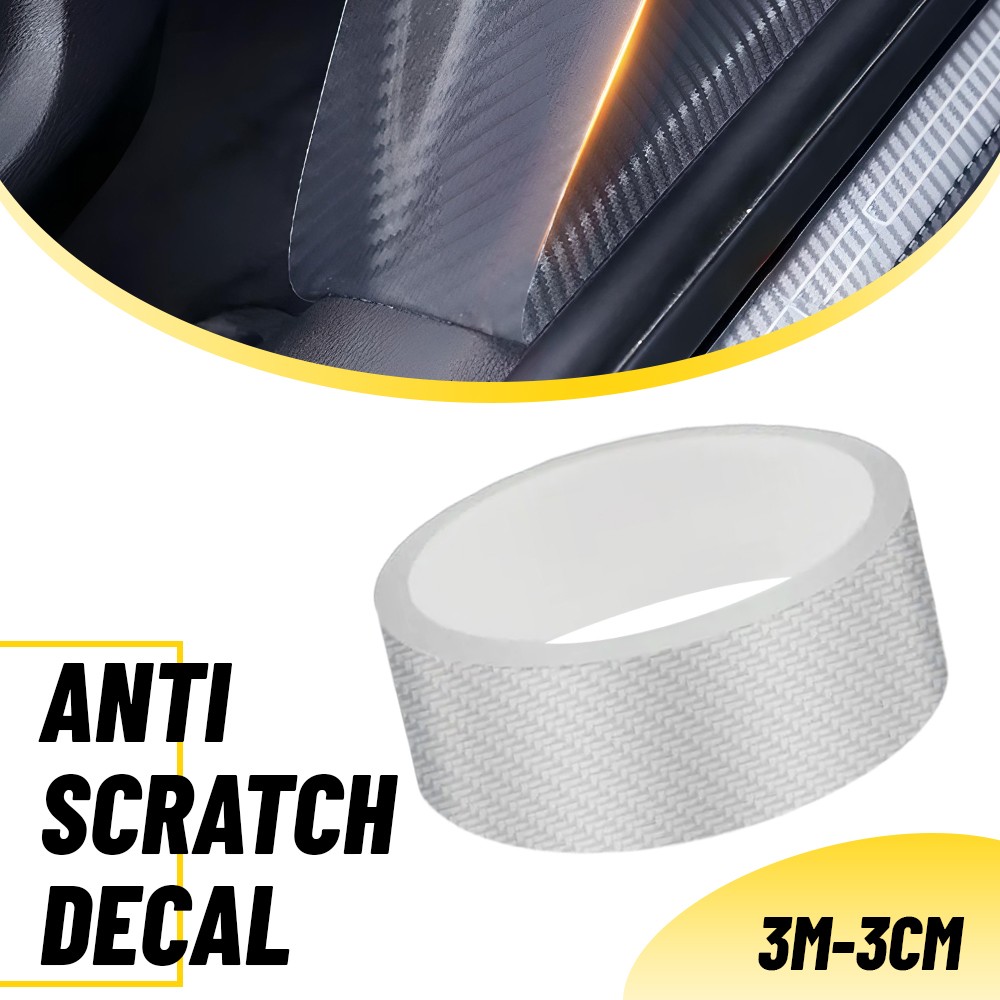 3M*3CM Universal Car Door Edge Guard Anti-Scratch Protector Strip Transparent M