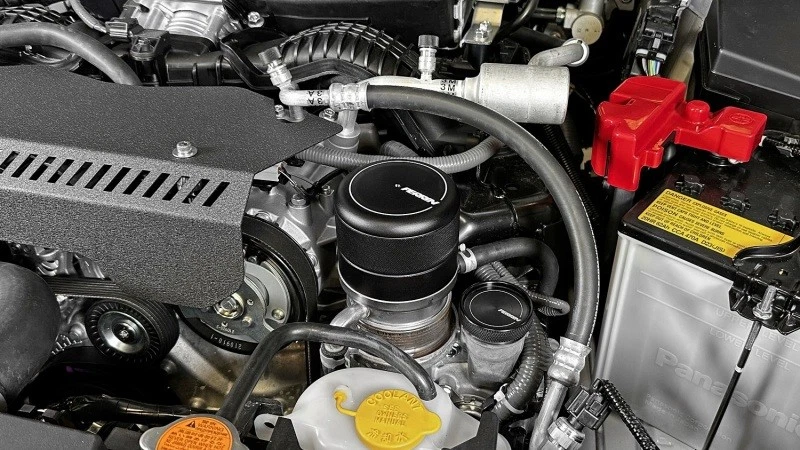 Perrin Oil Filter Cover - Black Fits 2015+ Subaru WRX/STI - Image 4 of 4