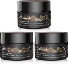 Purest Himalayan Shilajit Resin Gold Grade Pack of 3 for Energy Support