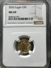 2026 Eagle G$5 MS 69 NGC 1/10 Oz Gold Coin