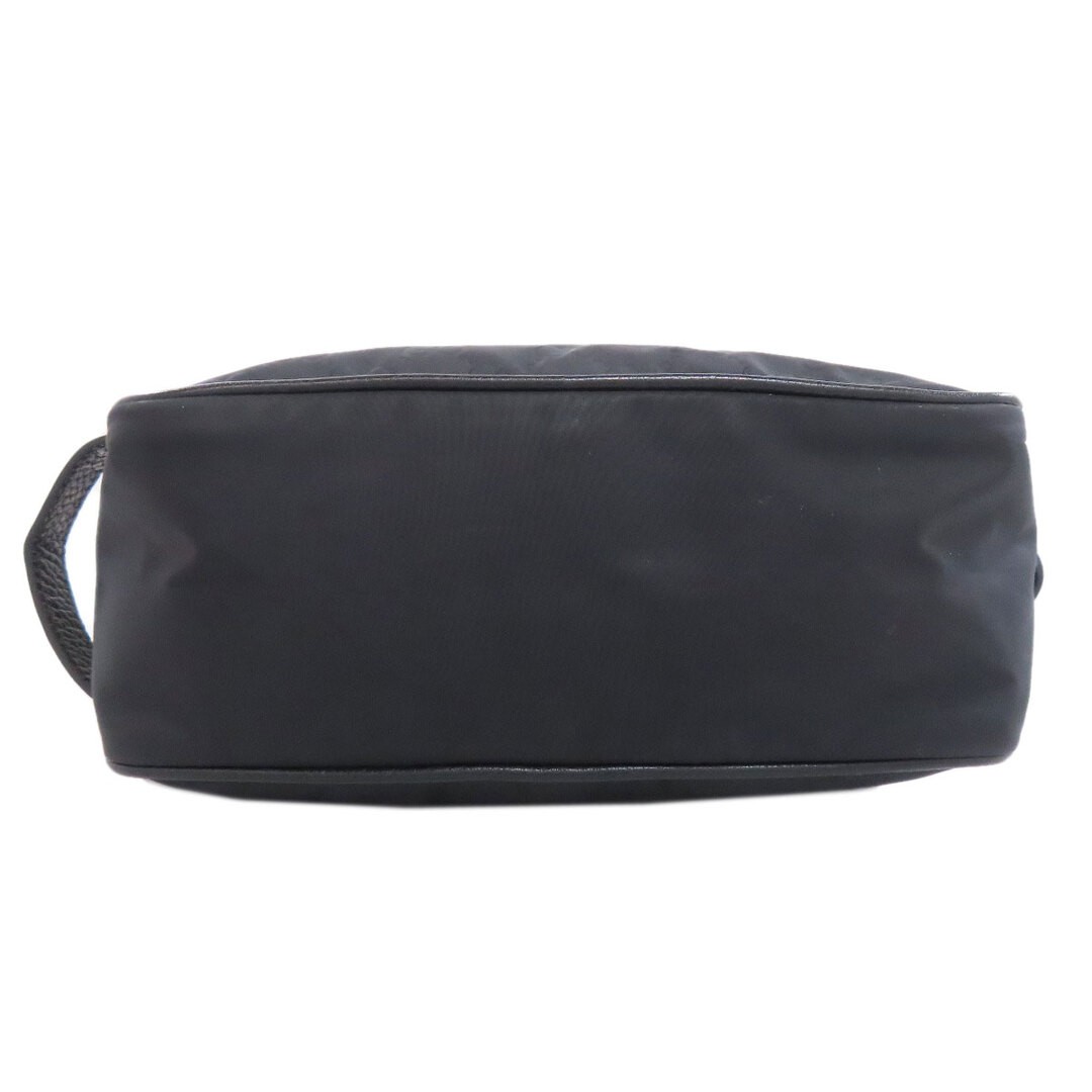 GUCCI GG Second Bag Nylon Black Used Leather Crossbody Purse thumbnail 5