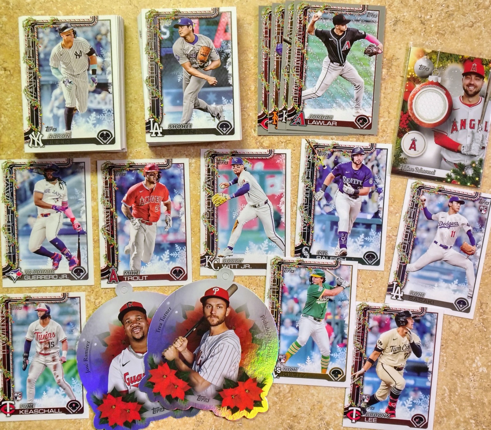 2025 Topps Holiday Baseball Lot of 100+ (No Dupes) 🔥Top Rookies🔥 included!🔥