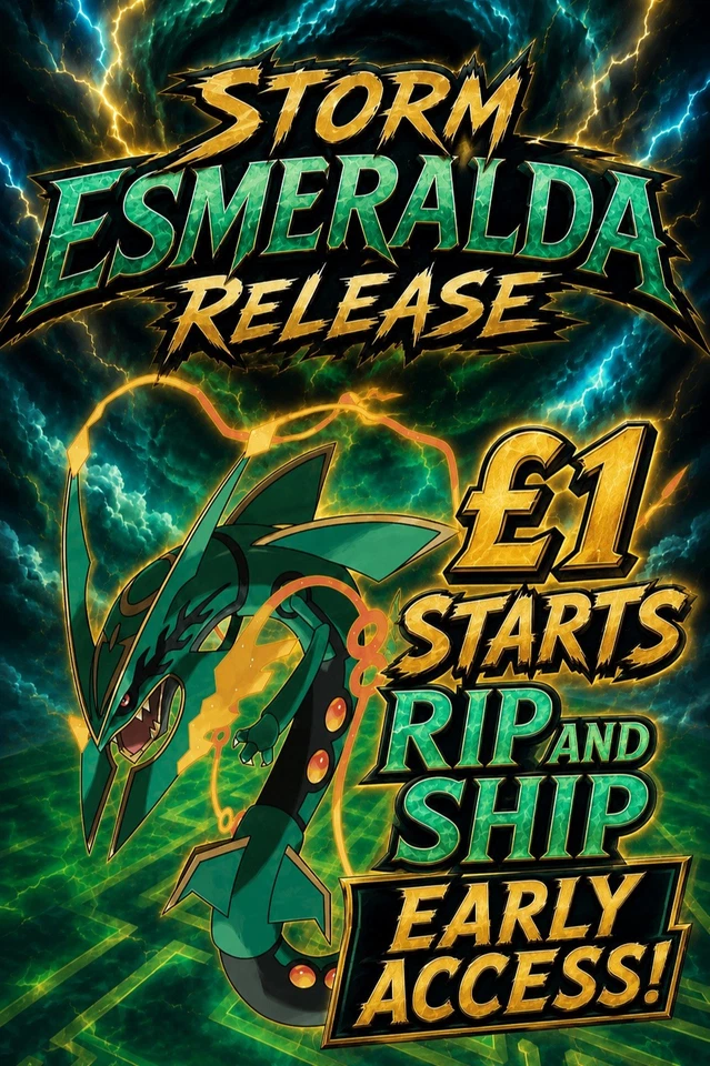 NEW STORM ESMERALDA! £1 STARTS BOOSTER PACKS! HUGE EARLY ACCESS!