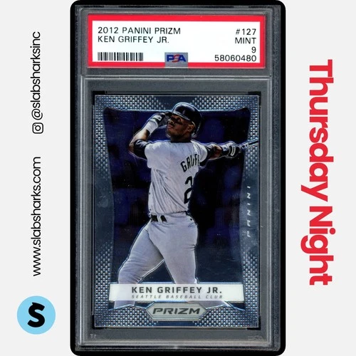 2012 PANINI PRIZM #127 KEN GRIFFEY JR. PSA 9