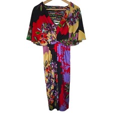 Ranna Gill Anthropologie Sabatina Floral Draped Kimono Dress XS