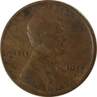 1914 S Lincoln Wheat Cent G Good Penny 1c Coin Collectible SKU:I25861