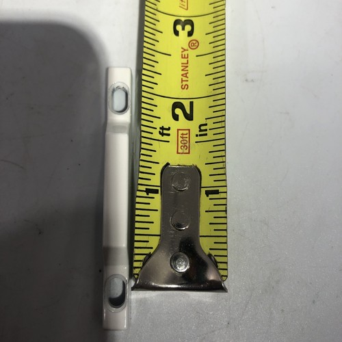 Polaris White Zinc Awning Window Sash Cam Lock Lugs 2” Centers Closure - Picture 5 of 6