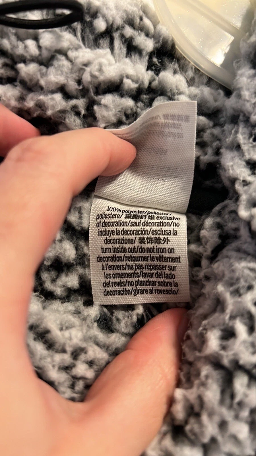 UNDERCOVER Victoria’s Secret Pink Medium Soft Thick Fluffy Cowl Neck Pullover Hoodie Gray