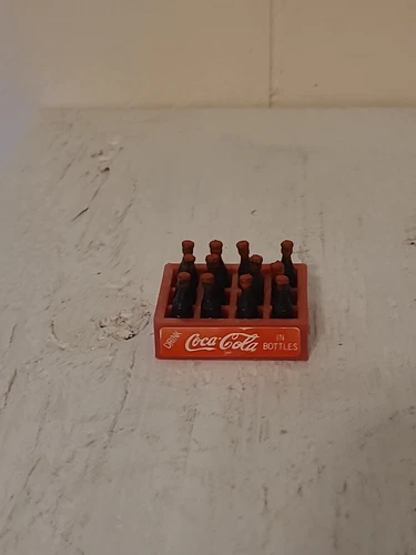 Vintage Mini Coca Cola 12pk case bottles Miniature