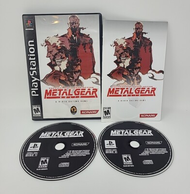 Metal Gear Solid Long Box PS1 (PlayStation, 1998) Complete CIB