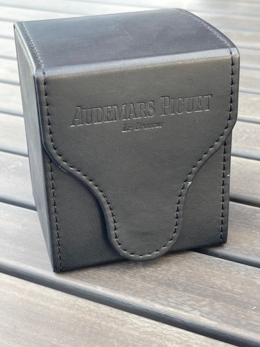 NEW OEM AUDEMARS PIGUET AP A.P. Watch Travel Case Box Genuine Black Leather