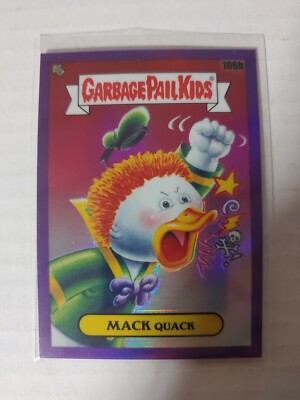 2020 Garbage Pail Kids Chrome (Series 3) Mack Quack #106b (Purple Refractor)