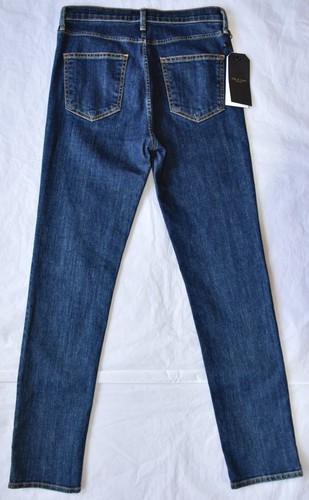 RAG & BONE NUEVO CON ETIQUETAS $225 CIGARRILLO ALTO TOBILLO OSCURO PAZ JEAN. HECHO EN USA. Talla 26 - Imagen 7 de 13