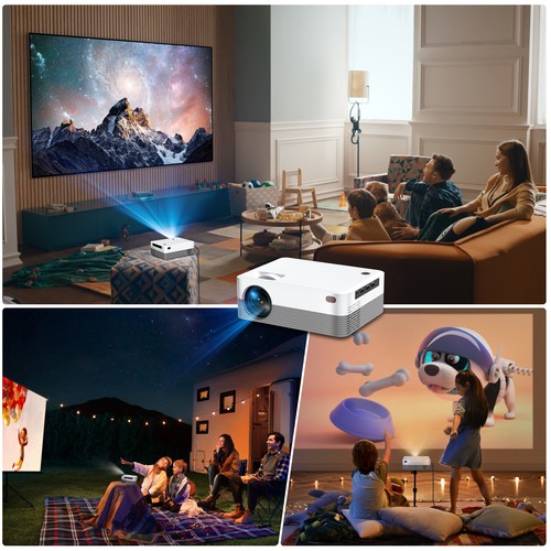 4K HD Smart Projector 5G WiFi 7000Lumen Bluetooth LED Android 1080P Home Theater - Picture 13 of 14