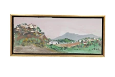 ADOLF DEHN OIL PAINTING SPANISH SUNSET