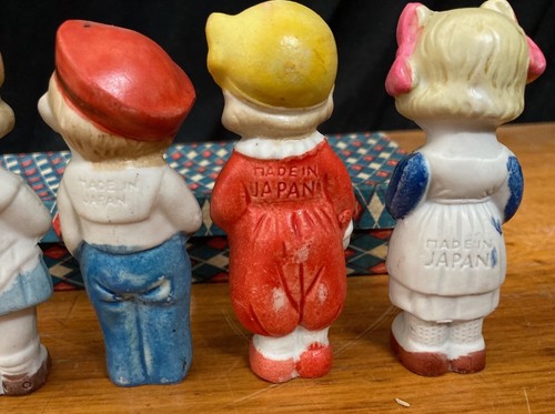NOS Bisque Six Doll Set Occupied Japan In Original Box - Picture 8 of 13