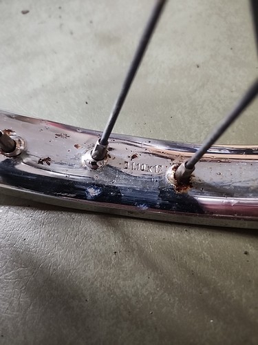 1985 PUCH MOPED MAXI MAGNUM ETC D1.10 x17" CHROME FRONT RIM CHEAP PARTS L$$K - Picture 24 of 24