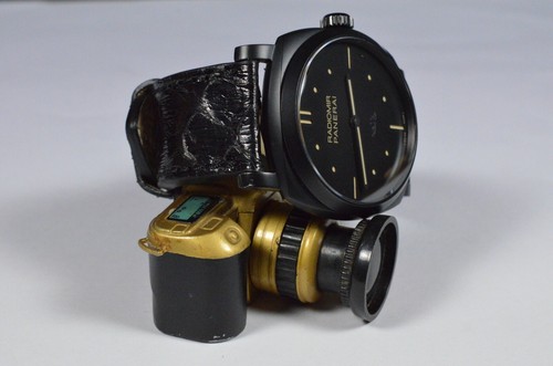 PULSERA RELOJ 26 24 22MM AUTÉNTICO PYTHON NEGRO BIG SCALES FITS PANERAI MA STRAP - Imagen 3 de 12