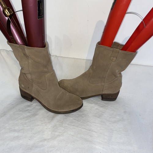 UGG Australia Stivali in Pelle Beige Metà Polpaccio Stivali UK 5.5 RIF B19  | eBay