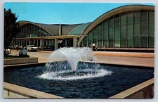 Ultra Modern St. Louis Municipal Airport Vintage Postcard Terminal View MO