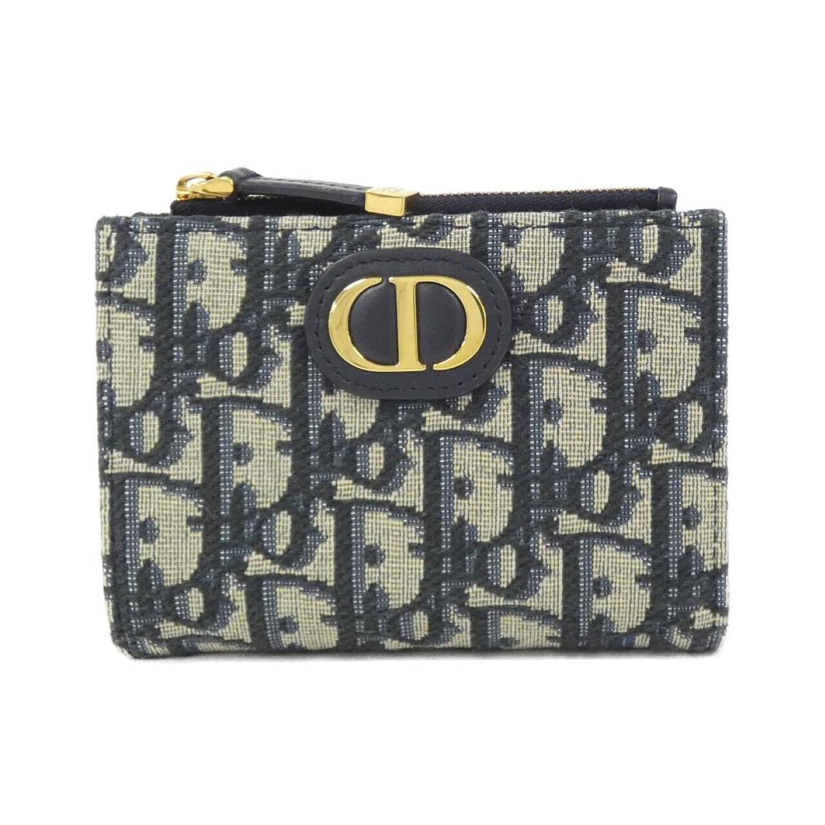 Authentic Dior DIOR OBLIQUE 30 Montaigne DAHLIA Wallet