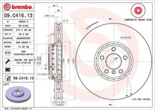 BREMBO 09.C416.13 Bremsscheibe f�r BMW