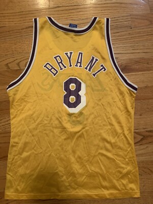 Vintage KOBE BRYANT #8 Los Angeles LA Lakers Champion Jersey Vintage KOBE BRYANT #8 Los Angeles LA Lakers Champion Jersey