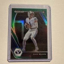 2021 Panini Prizm Draft Picks - Green Prizm #105 Zach Wilson (RC)