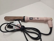 L'ange Hair Curling Wand HT015B Lange Curling Iron 1 Inch Titanium Pink