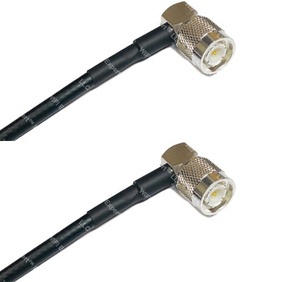 RG58 TNC Male Angle to TNC Male Angle Coaxial RF Cable USA-Ship Lot