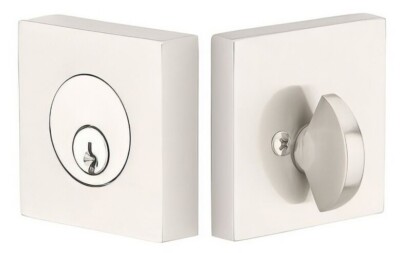 Emtek Square Brass Modern Keyed Entry Single Cylinder Deadbolt - 8469US15