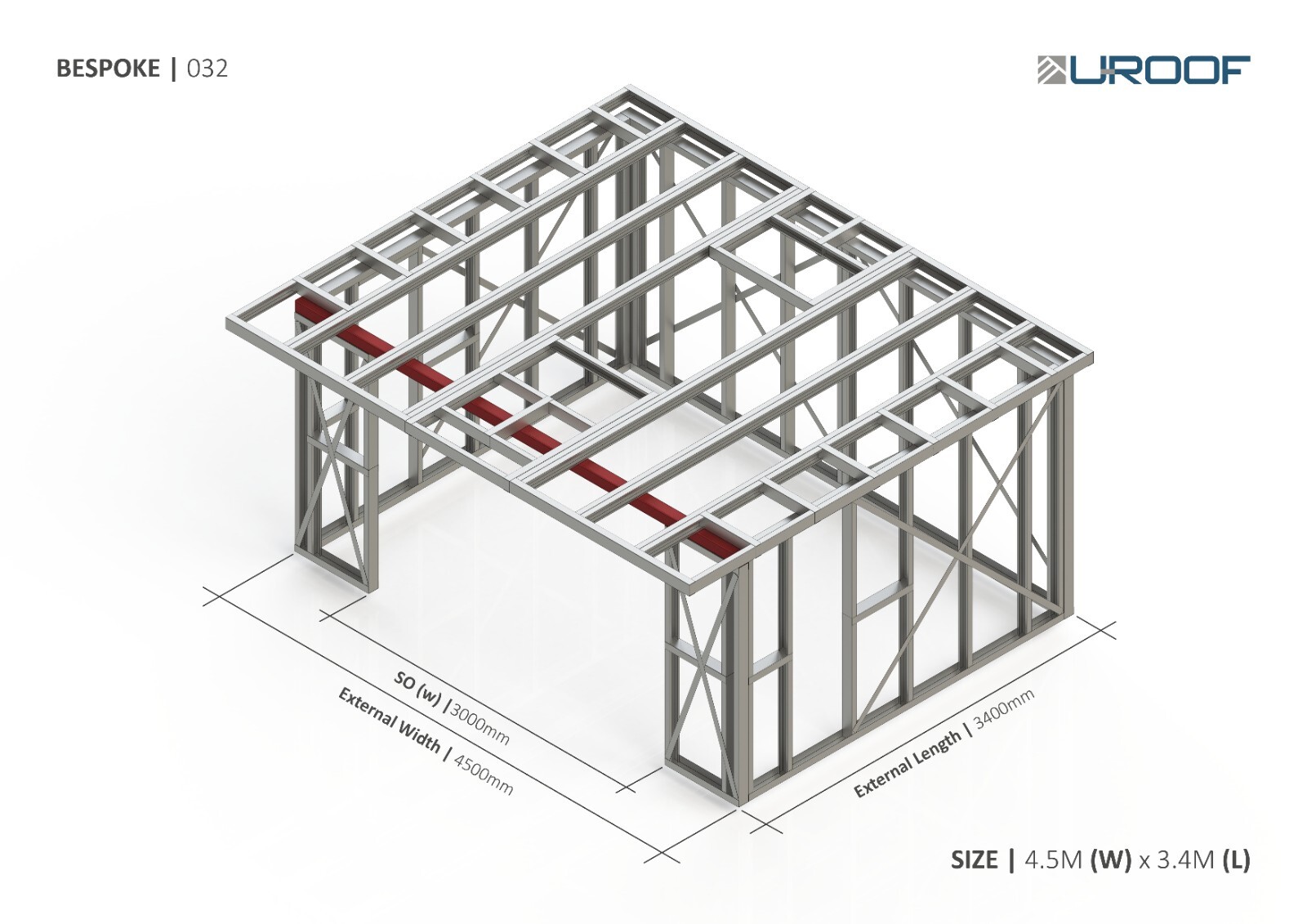 Garden Room / Summer House - Steel Frame |  Bespoke 032