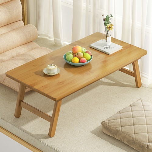 Bamboo Sidetable Tatami Floor Table Folding Coffee Table Tea Table Japanese - Picture 3 of 18
