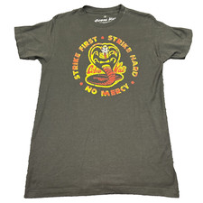 Karate Kid Cobra Kai Strike First Hard No Mercy T Shirt Adult Medium Tee