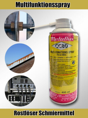 Multi Rostlöser Wartungs-Spray Öl Kriech Mittel CC80 Metaflux 70-17 / 400ml