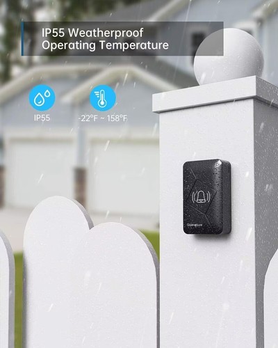 Wireless Door Bells Waterproof 1000ft Long Range Plug in Home Cordless Doorbell - 第 20/21 張圖片